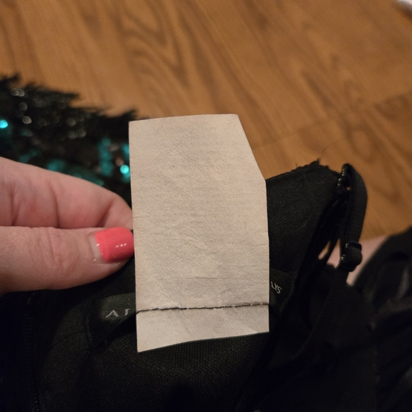 Alyce Jean De Lys Black Emerald Green Sequins Dress Mini Prom Formal Vintage 18 - Picture 4 of 16